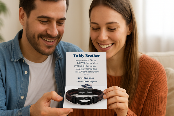 The Best Birthday Gift for Brother from Sister: Men’s Leather Bracelet He’ll Cherish