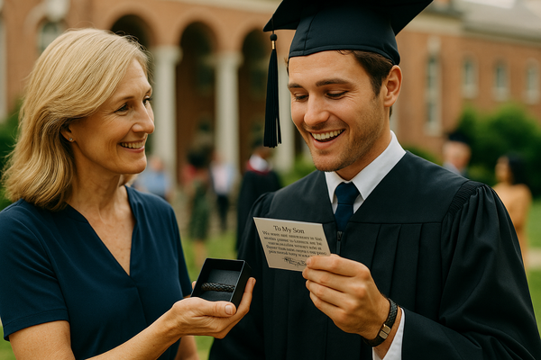Graduation Gift for Son, Grandson, or Nephew: Meaningful Jewelry and Graduation Gifts for Him