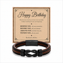 Birthday Gift for Men | Bracelet with Milestone Year Card