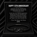 Anniversary Gifts for Him - Engraved Bracelet w/ Names for Husband