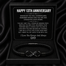 Anniversary Gifts for Him - Engraved Bracelet w/ Names for Husband