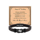 Birthday Gifts For 14, 15, 16 Year Old Boys | Men's Leather Bracelets Happy 16th Birthday