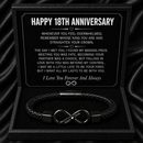 Anniversary Gifts for Him - Engraved Bracelet w/ Names for Husband