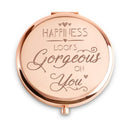 Customized Compact Mirror Gift For Her/Girl | Happiness Suits You