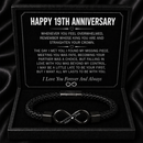 Anniversary Gifts for Him - Engraved Bracelet w/ Names for Husband