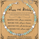 Birthday Gifts For Women - Moonstone Bracelet Gift for Her 19th Birthday