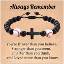 Baseball/Football/Basketball/Soccer Bracelet for Men, Son, Grandson Baseball