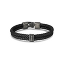 Engraved Men's Leather Bracelet | Custom with 1-4 Names 1 NO card ($0)