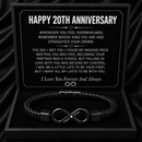 Anniversary Gifts for Him - Engraved Bracelet w/ Names for Husband