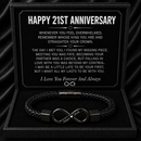 Anniversary Gifts for Him - Engraved Bracelet w/ Names for Husband