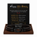 Birthday Gift for Men | Bracelet with Milestone Year Card