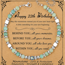 Birthday Gifts For Women - Moonstone Bracelet Gift for Her 22th Birthday