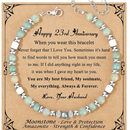 Anniversary Gift for Women | Bracelet with Year-Specific Message Card 23rd Anniversary