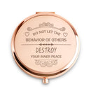 Customized Compact Mirror Gift For Her/Girl | Don’t Let Others Disturb Your Peace
