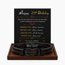 Birthday Gift for Men | Bracelet with Milestone Year Card