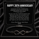 Anniversary Gifts for Him - Engraved Bracelet w/ Names for Husband