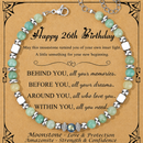 Birthday Gifts For Women - Moonstone Bracelet Gift for Her 26th Birthday