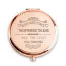 Customized Compact Mirror Gift For Her/Girl | Never Underestimate Your Impact