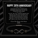 Anniversary Gifts for Him - Engraved Bracelet w/ Names for Husband