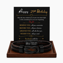 Birthday Gift for Men | Bracelet with Milestone Year Card