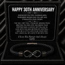 Anniversary Gifts for Him - Engraved Bracelet w/ Names for Husband