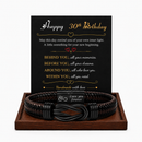 Birthday Gift for Men | Bracelet with Milestone Year Card