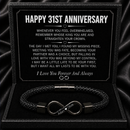 Anniversary Gifts for Him - Engraved Bracelet w/ Names for Husband