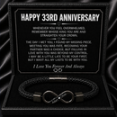 Anniversary Gifts for Him - Engraved Bracelet w/ Names for Husband