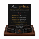 Birthday Gift for Men | Bracelet with Milestone Year Card