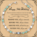 Birthday Gifts For Women - Moonstone Bracelet Gift for Her 34th Birthday