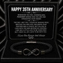 Anniversary Gifts for Him - Engraved Bracelet w/ Names for Husband