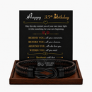 Birthday Gift for Men | Bracelet with Milestone Year Card