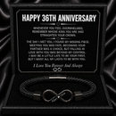 Anniversary Gifts for Him - Engraved Bracelet w/ Names for Husband