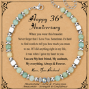 Anniversary Gift for Women | Bracelet with Year-Specific Message Card 36th Anniversary