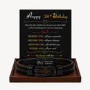 Birthday Gift for Men | Bracelet with Milestone Year Card