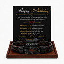 Birthday Gift for Men | Bracelet with Milestone Year Card