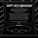 Anniversary Gifts for Him - Engraved Bracelet w/ Names for Husband