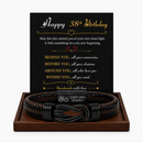 Birthday Gift for Men | Bracelet with Milestone Year Card