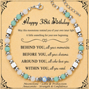 Birthday Gifts For Women - Moonstone Bracelet Gift for Her 38th Birthday