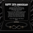 Anniversary Gifts for Him - Engraved Bracelet w/ Names for Husband