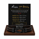 Birthday Gift for Men | Bracelet with Milestone Year Card
