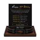 Birthday Gift for Men | Bracelet with Milestone Year Card