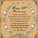 Anniversary Gift for Women | Bracelet with Year-Specific Message Card 42nd Anniversary