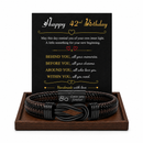 Birthday Gift for Men | Bracelet with Milestone Year Card