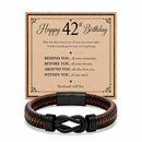 42nd birthday bracelet with milestone year card