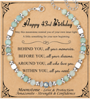 Birthday Gifts For Women - Moonstone Bracelet Gift for Her 43rd Birthday