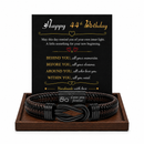 Birthday Gift for Men | Bracelet with Milestone Year Card