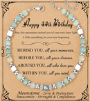 Birthday Gifts For Women - Moonstone Bracelet Gift for Her 44th Birthday