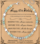 Birthday Gifts For Women - Moonstone Bracelet Gift for Her 45th Birthday