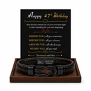 Birthday Gift for Men | Bracelet with Milestone Year Card